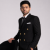 Black Double Breasted Blazer