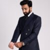 Navy Blue Double Breasted Blazer