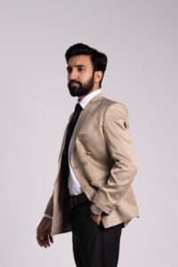 Skin Linen Double Breasted Blazer