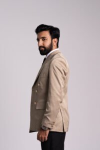 Skin Linen Double Breasted Blazer