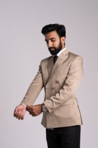 Skin Linen Double Breasted Blazer