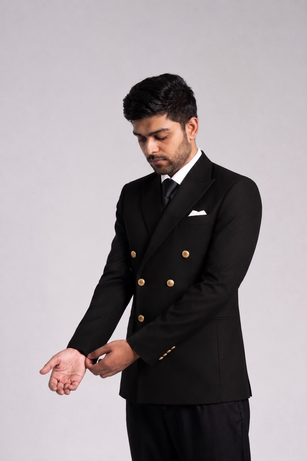 Black Double Breasted Blazer